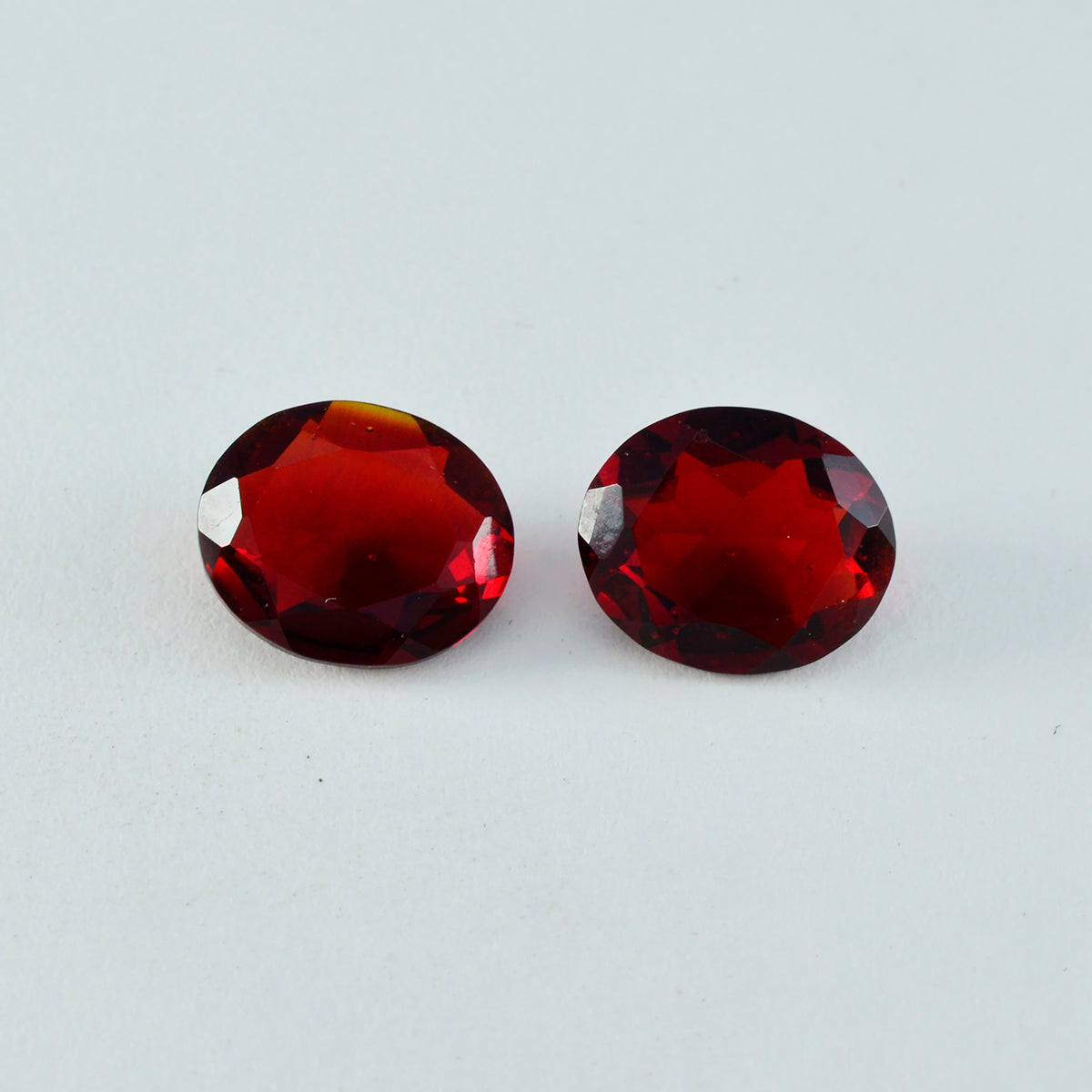 Riyogems 1PC Red Ruby CZ Faceted 10x12 mm Oval Shape fantastic Quality Loose Gems