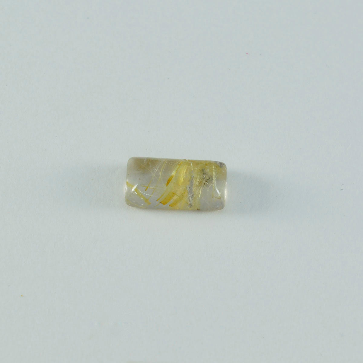 Riyogems – cabochon de quartz multi-rutile, 8x16mm, forme baguett, gemme de qualité a1, 1 pièce