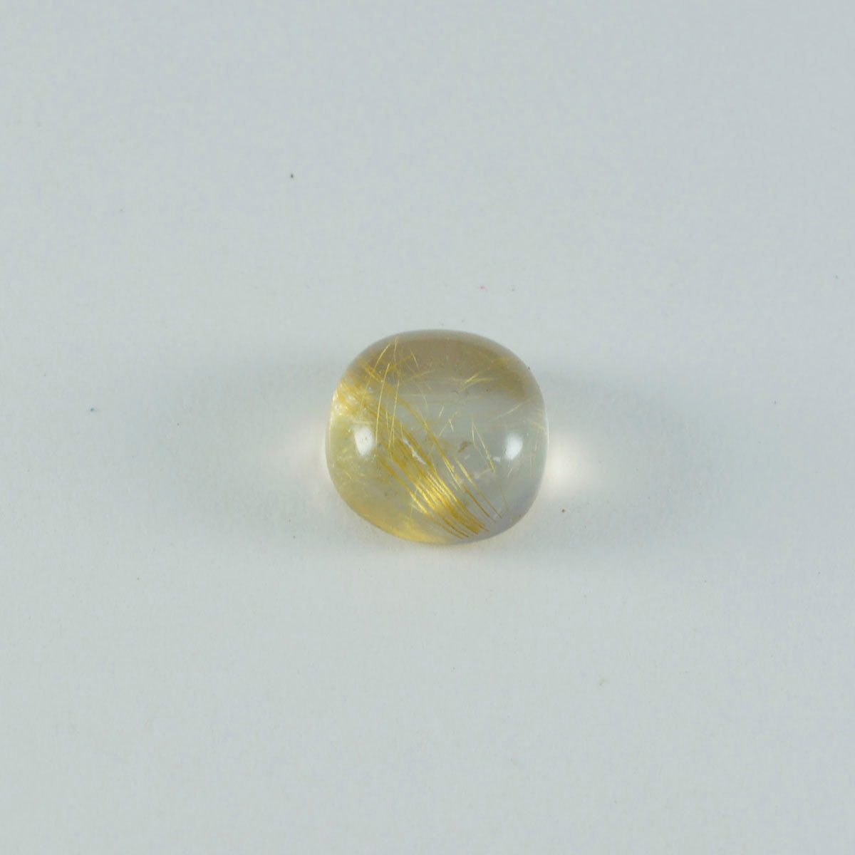 Riyogems – cabochon de quartz multi-rutile, 8x8mm, en forme de coussin, jolies pierres précieuses en vrac de qualité, 1 pièce