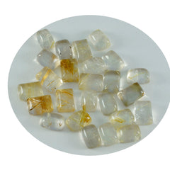 Riyogems – cabochon de quartz multi-rutile, 4x6mm, forme octogonale, belles pierres précieuses en vrac de qualité, 1 pièce