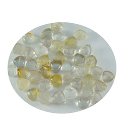Riyogems – cabochon de quartz multi-rutile, 7x7mm, en forme de trillion, pierre précieuse de qualité merveilleuse, 1 pièce