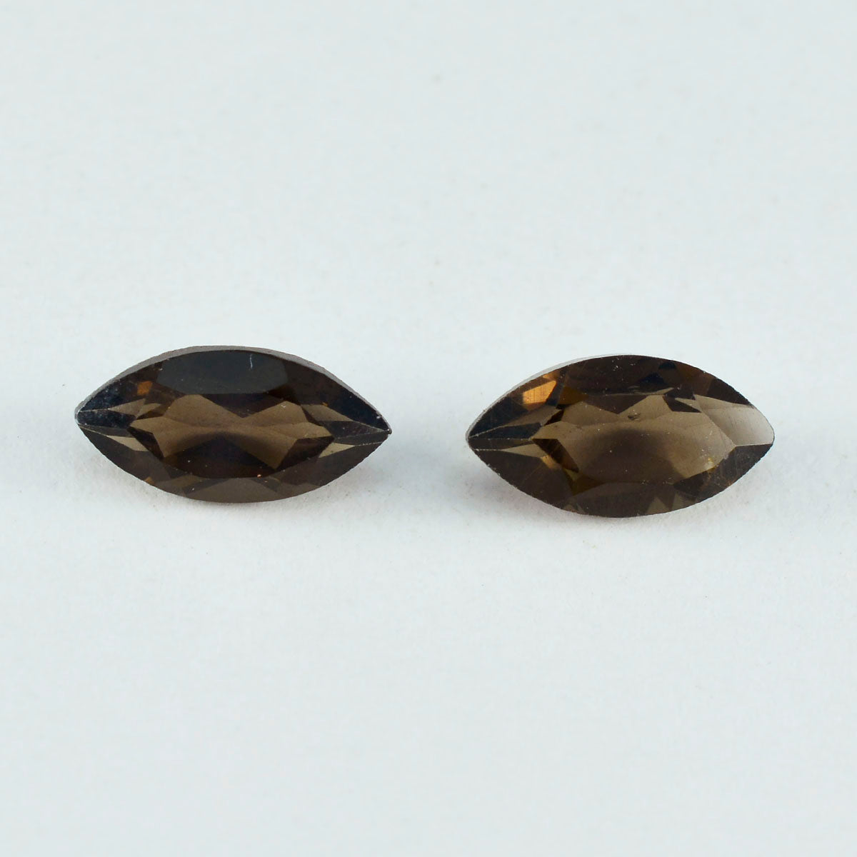 Riyogems 1PC Natural Brown Smoky Quartz Faceted 9x18 mm Marquise Shape handsome Quality Loose Stone
