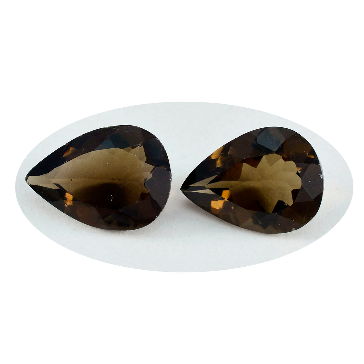 riyogems 1pc natural brown smoky quartz faceted 9x13 mm pear shape a quality gem