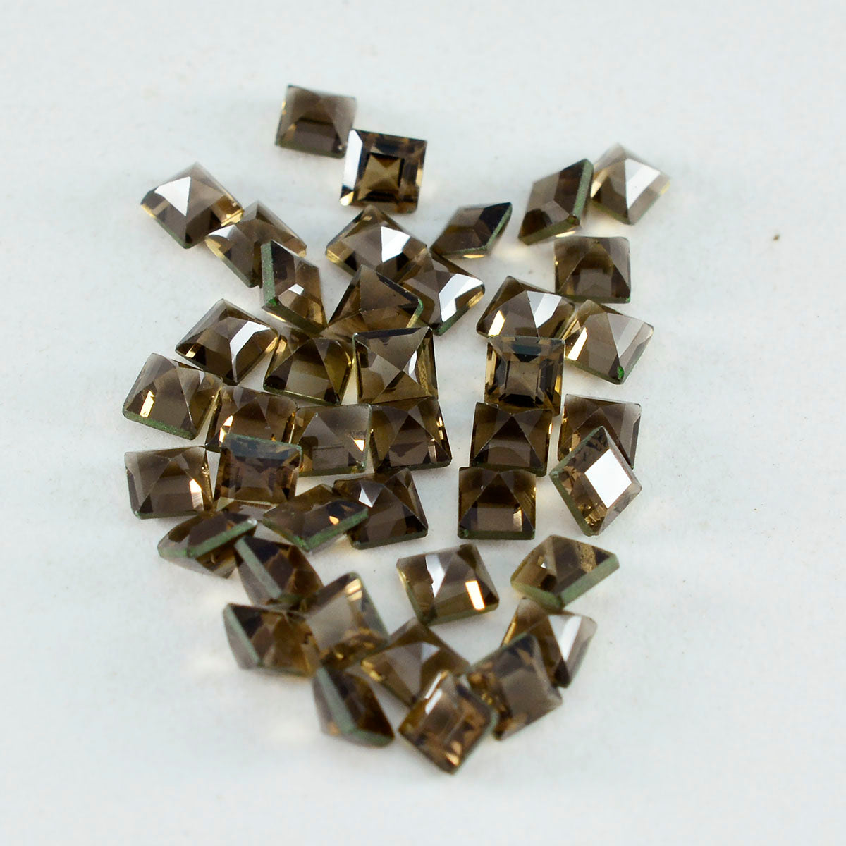 riyogems 1 шт. натуральный коричневый дымчатый кварц ограненный 3x3 мм квадратной формы красивый качественный камень