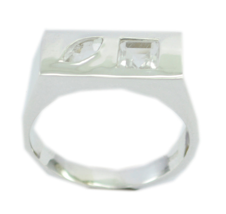 Seductive Gems Crystal Quartz Solid Silver Ring 925 Sterling Silver