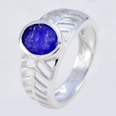 Seductive Gemstone Indiansapphire Solid Silver Ring Jewelry Tags