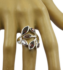 Seductive Gemstones Garnet 925 Sterling Silver Rings Dream Jewelry