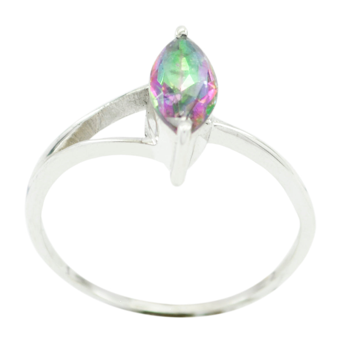 Splendid Gemstones Mystic Quartz 925 Silver Rings Cyber Monday Gift