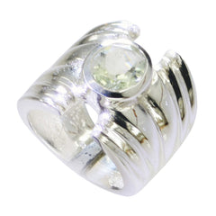 Superb Gemstone Green Amethyst 925 Sterling Silver Rings Halloween