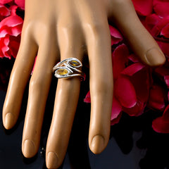 Supplies Gemstone Citrine 925 Sterling Silver Ring Tikka Jewelry