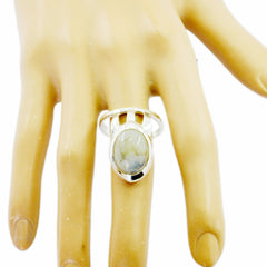 Supply Gems Rainbow Moonstone 925 Silver Rings Goldsmith Jewelry