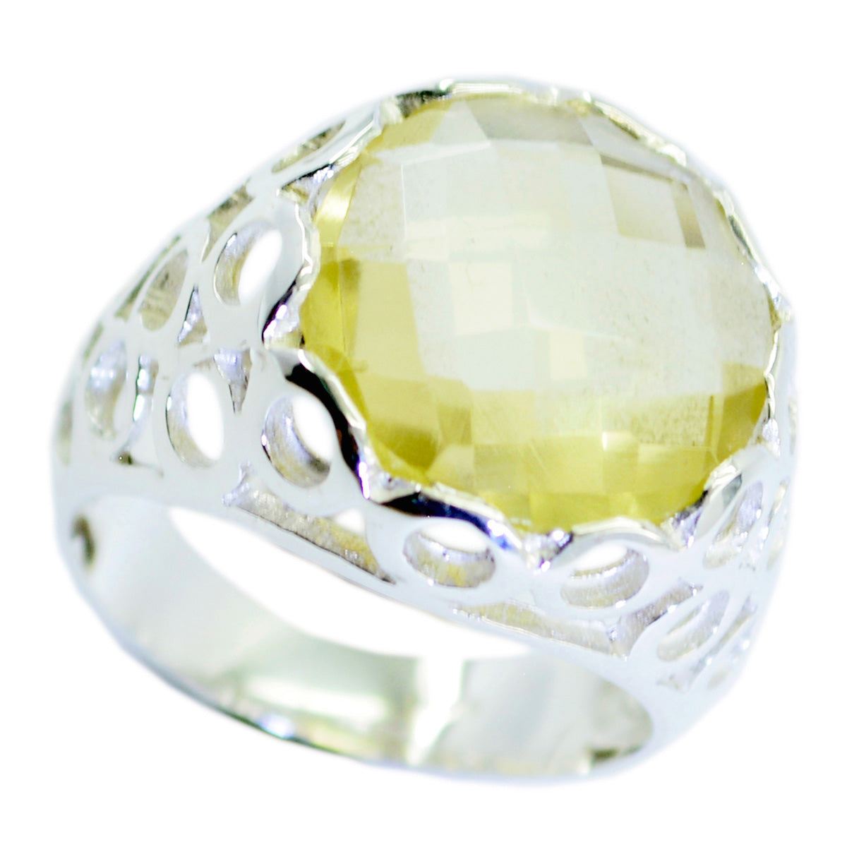 Tantalizing Gemstones Lemon Quartz 925 Sterling Silver Ring Top Item