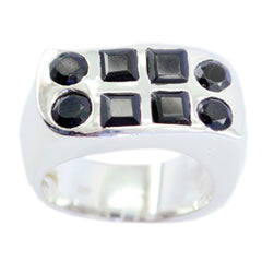 Teasing Gemstones Black Onyx 925 Sterling Silver Ring Jewelry Cases