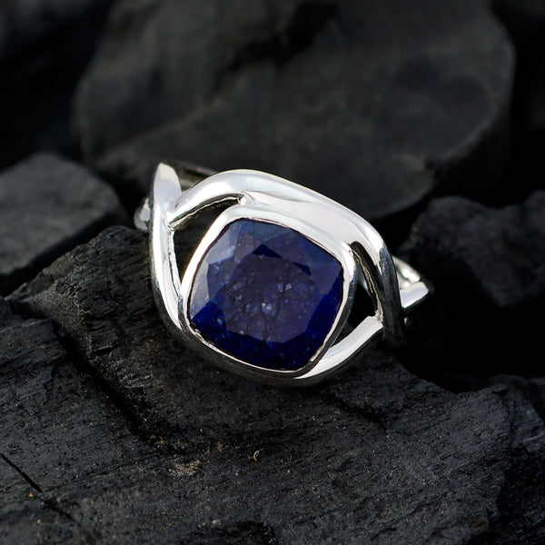 Teasing Gemstones Indiansapphire Solid Silver Ring Jewelry Trends