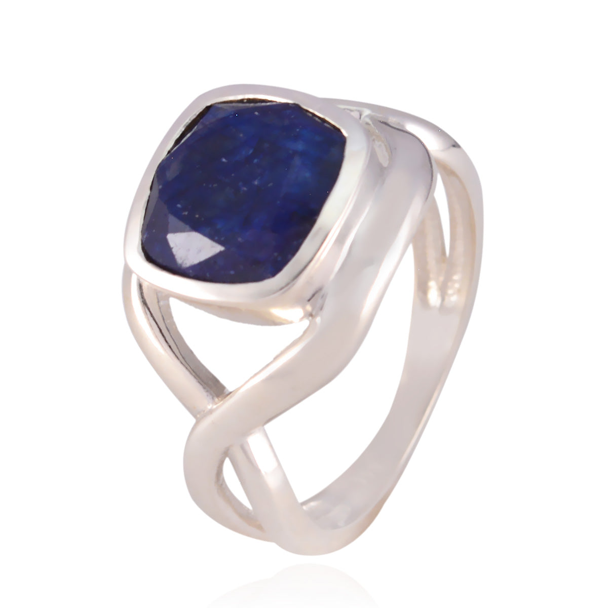Teasing Gemstones Indiansapphire Solid Silver Ring Jewelry Trends