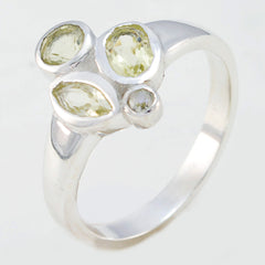 Well-Favoured Gem Lemon Quartz Sterling Silver Ring Wedding Jewellery