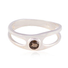 Well-Favoured Gems Smoky Quartz Sterling Silver Ring Jewelry Pictures