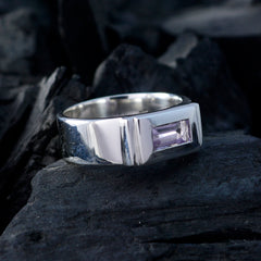 Well-Favoured Gemstone Amethyst Sterling Silver Rings Carolee Jewelry