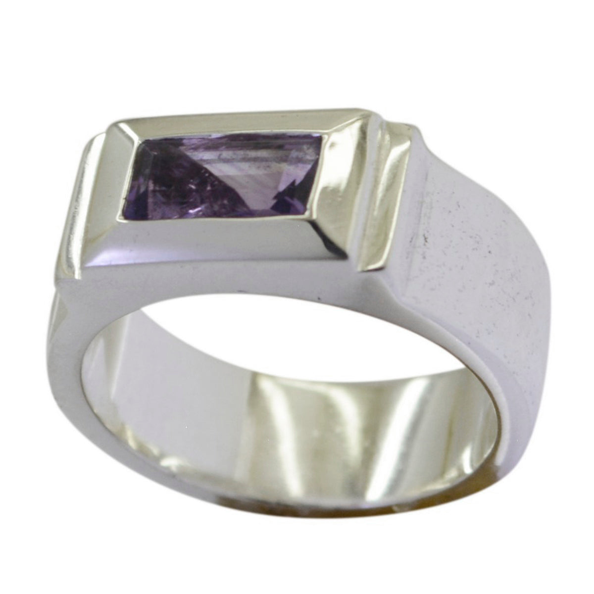 Well-Favoured Gemstone Amethyst Sterling Silver Rings Carolee Jewelry