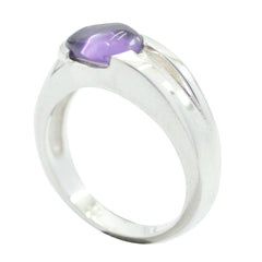 Well-Favoured Stone Amethyst 925 Silver Rings Gift For Mothers Day