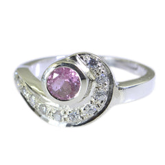 Well-Formed Gem Tourmaline Solid Silver Ring Northeastern Fine Jewelry
