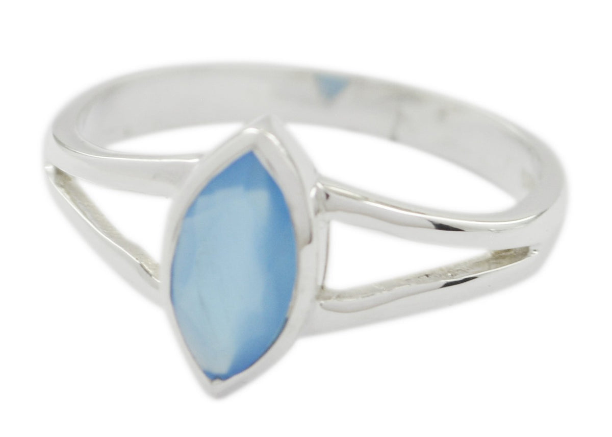 Wholesales Gemstone Chalcedony Sterling Silver Ring Religious Jewelry