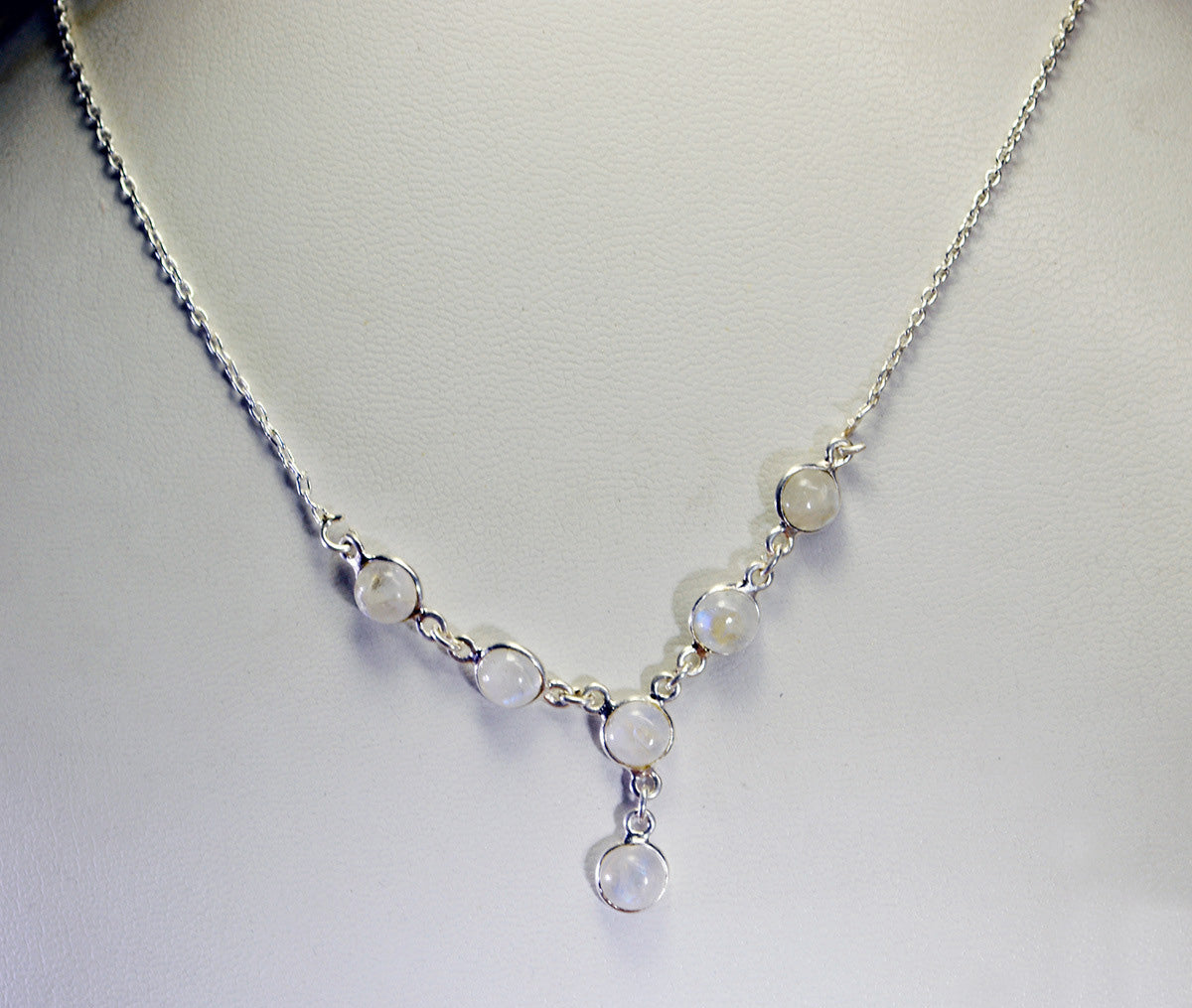 casually 925 solid sterling silver pulchritudinous genuine white necklace gift uk メイン画像