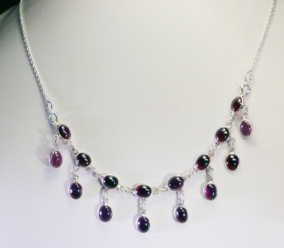 ordinary 925 solid sterling silver enticing genuine red necklace gift uk