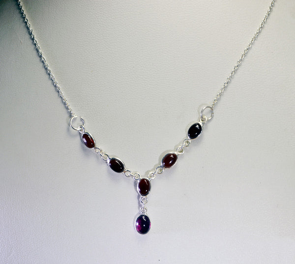 regular 925 solid sterling silver excellent natural red necklace gift uk