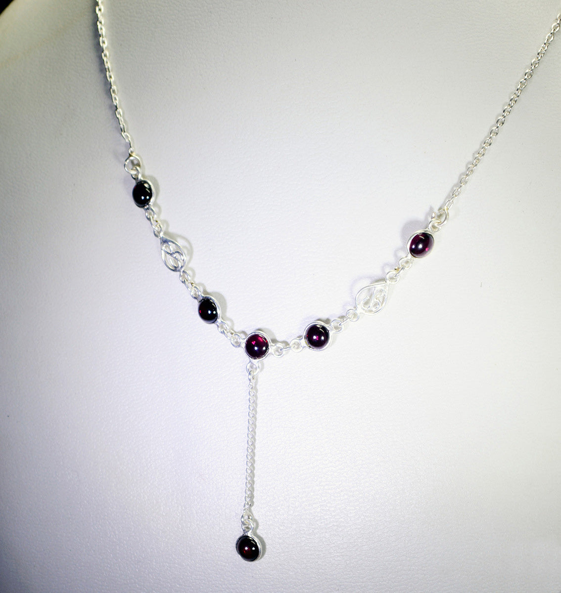 simply 925 solid sterling silver fine natural red necklace gift uk