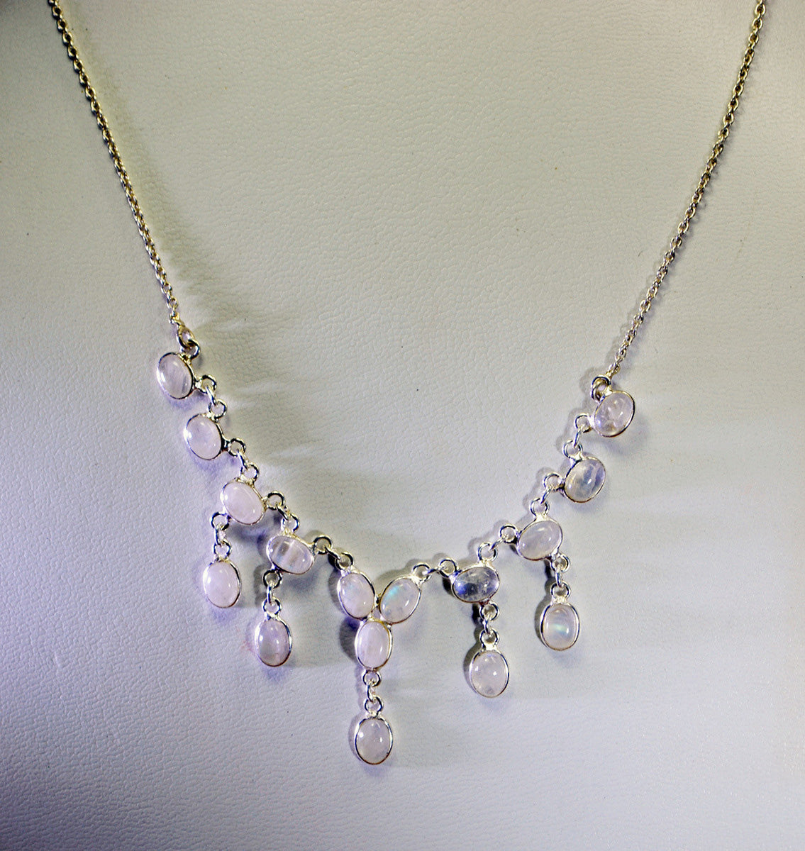 wholesales 925 solid sterling silver excellent genuine white necklace gift uk Main image